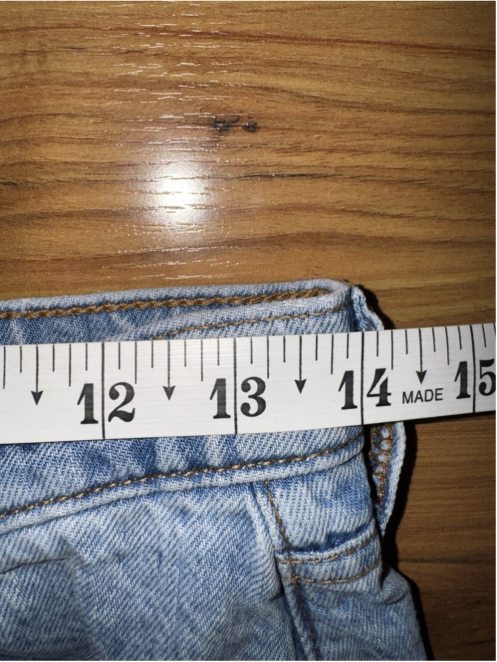 Abercrombie High Rise Denim Midi Skirt Light Wash Slit Minimal Size 27 - Picture 6 of 8
